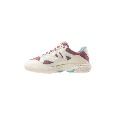 Afbeelding van K SWISS TURA TEAM Padelschoenen, Dames, Maat: 36, Snow white lilas pastel turquoise Textiel