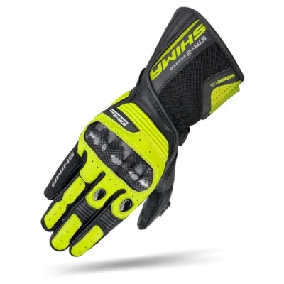 Afbeelding van SHIMA STR 2 Vented Zwart Geel Perforated Handschoenen Maat 3XL Handschoen