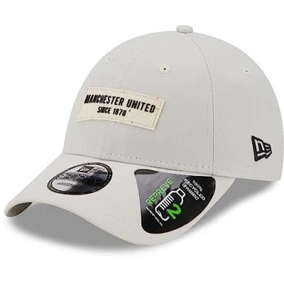 Afbeelding van New Era 9Forty Strapback Cap Repreve Manchester United, grijs, één maat, grijs.