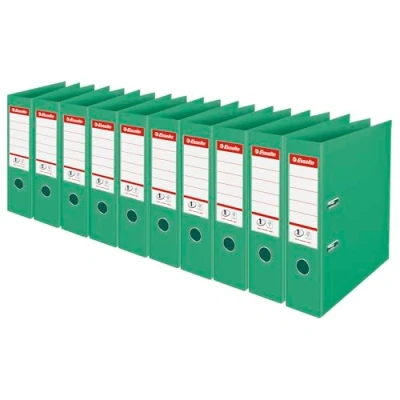 Afbeelding van Esselte ordner Colour&#039;Breeze No. 1 A4, uit PP, rug van 7,5 cm, groen 10 stuks