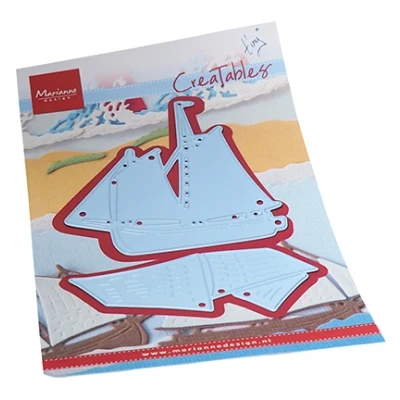 Afbeelding van Marianne D Creatable Tiny&#039;s Zeilboot LR0810 80x80mm 85x37mm (05 23)