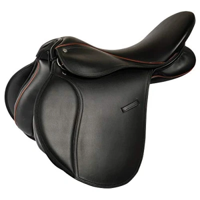 Afbeelding van Harry&#039;s Horse Zadel switch VZH 15&quot; glad Wide Zwart