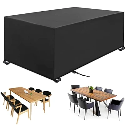 Afbeelding van Afdekking voor tuinmeubels, waterdicht, stofdicht, tuinmeubelafdekking, robuuste 420D oxfordstof, beschermhoes tuintafels, anti uv afdekzeil, 242 x 160 100 cm
