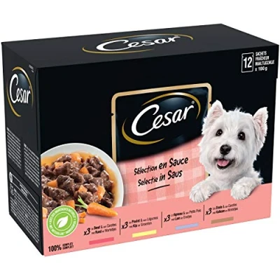 Afbeelding van 4x Cesar Maaltijdzakjes in Saus 12 x 100 gr