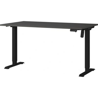 Afbeelding van Germania Rovigo Elektrische Zit Sta Bureautafel Grafiet 140 cm