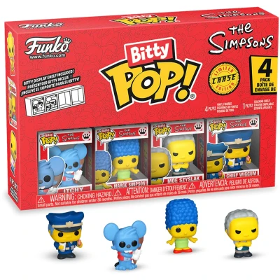Afbeelding van Set van 4 figuren Funko Bitty Pop Simpsons Itchy