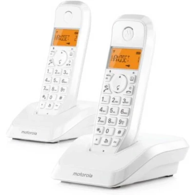 Afbeelding van Draadloze telefoon Motorola S1202 (2 pcs) Wit