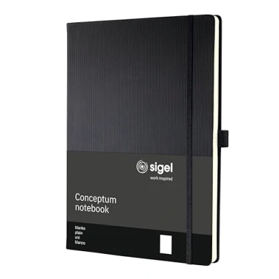 Afbeelding van SIGEL CO110 notitieboek Conceptum, ca. A4, wit, zwart