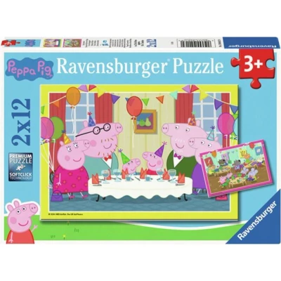Afbeelding van Ravensburger Legpuzzel Peppa Pig, 2x12 st.