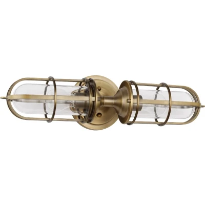 Afbeelding van Feiss LED Wandlamp Urban Restoration 2X E27 Max 60W IP44 Dark Antique Brass