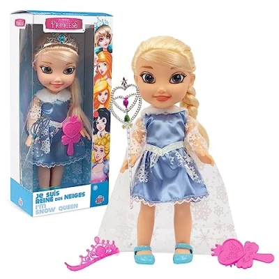 Afbeelding van GIOCHI Preziosi FAIRYTALE PRINCESS, pop 35 cm, met prinsessenoutfit en accessoires, model ijskoningin, speelgoed voor kinderen vanaf 3 jaar, PREZIOSI, FAT011