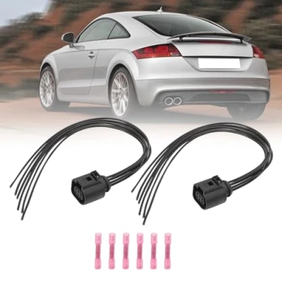 Afbeelding van AUROLYNNE Achterlichten Kabels Connectors voor TT MK 2 2006 2007 2008 2009 2010 2011 2012 1J0973733