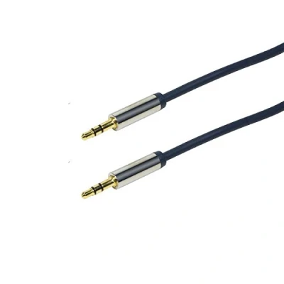 Afbeelding van LogiLink CA10500 Jackplug Audio Aansluitkabel 5.00 m Donkerblauw (mat)