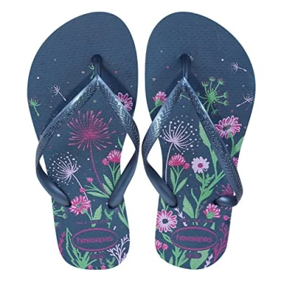 Afbeelding van Havaianas Slim Organic, teenslippers voor dames, Comfortabel blauw