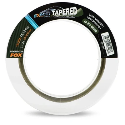 Afbeelding van Fox Exocet Pro Low Vis Green Tapered Leaders 0,33 0,50mm (3 stuks)