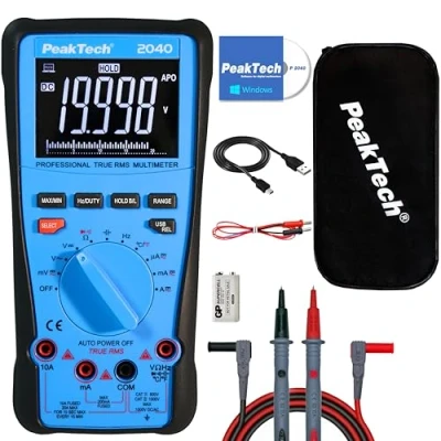 Afbeelding van Peaktech, Multimeter, 2040 Multimeter digitaal 20000 Tellingen TRMS USB (CAT III 1000V, CAT IV 600V)