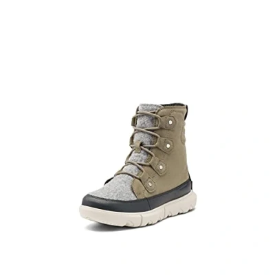 Afbeelding van Sorel Explorer Ii Joan Dameslaarzen van kunstbont, grijs, Sage Fawn