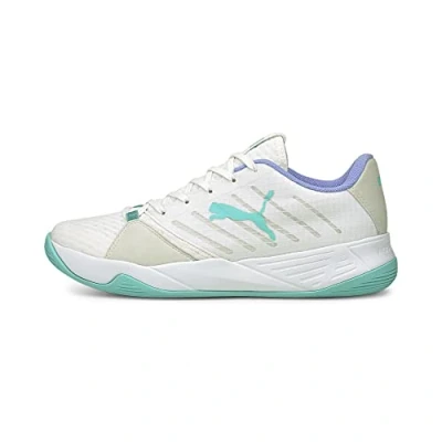 Afbeelding van PUMA Accelerate Pro W+ Sportschoenen Volleybal Indoor wit/lichtblauw