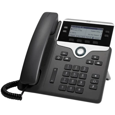 Afbeelding van Cisco 7841 IP Phone CP K9 NEU / OVP Herstellernummer: Das VoIP systeemtelefoon LC display Zwart, Zilver