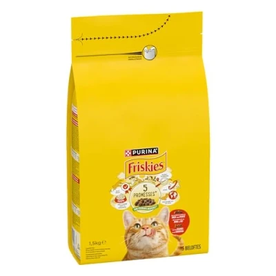 Afbeelding van 1,5kg Rund, Kip &amp; Groenten Friskies Kattenvoer
