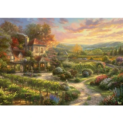 Afbeelding van Schmidt Spiele puzzel 59629 Thomas Kinkade, wijngaarden, 2000 puzzelstukjes