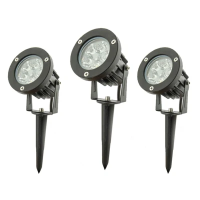Afbeelding van LED Prikspot Tuinverlichting 5W Waterdicht IP65, Warm Wit, 3 Pack