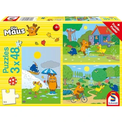 Afbeelding van Schmidt Spiele de muis, veel plezier met muis (kinderpuzzel)