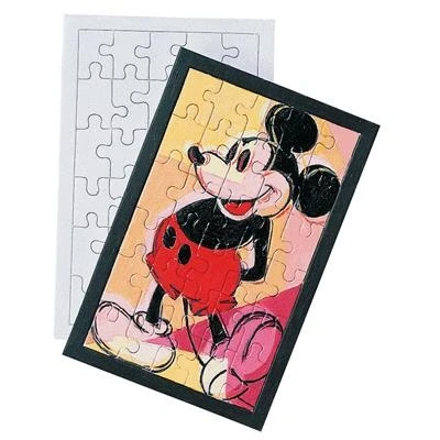 Image de Puzzle Blanc 30 Pieces A Decorer Lot De 10