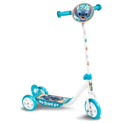 Afbeelding van Disney Stitch 3 wiel Kinderstep Vrijloop Junior Petrolblauw/wit