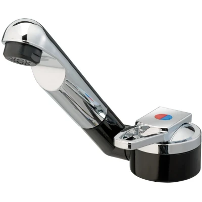 Afbeelding van Reich Keramik De Luxe Mengkraan Chroom Boorgat 27mm Zilver Kranen