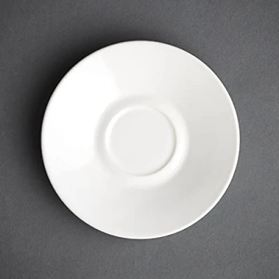 Afbeelding van Olympia Café espresso schotel wit (12 stuks)