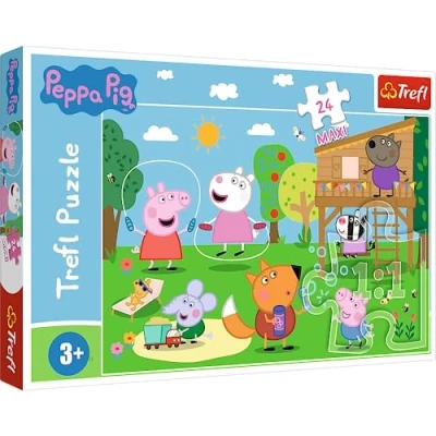 Afbeelding van Trefl Puzzles &quot;24 Maxi&quot; Fun in the grass / Peppa Pig