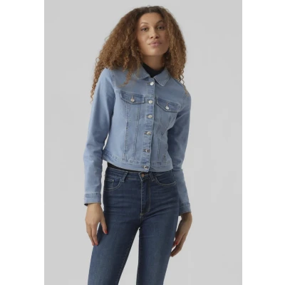 Afbeelding van Vero Moda Vmluna LS MIX GA NOOS Spijkerjas, Dames, Maat: Large, Light blue denim