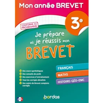 Afbeelding van je prépare et réussis mon brevet 3e