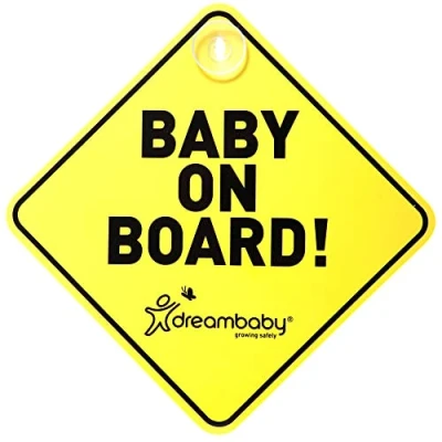 Afbeelding van Dreambaby BABY ON BOARD zelfklevende plaatje voor in de auto