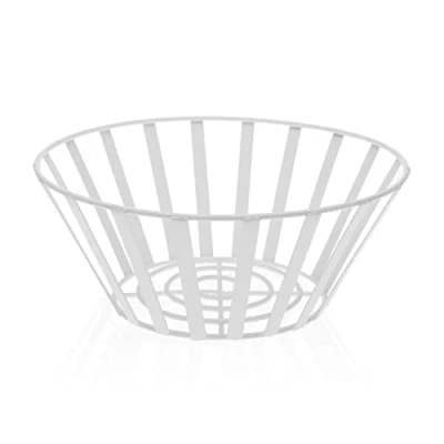 Afbeelding van Versa Fruitschaal Wit Staal (25 X 10 25 Cm)