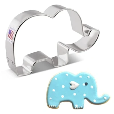 Afbeelding van Ann Clark Cookie Cutters Leuke olifant uitsteekvorm 10,8 cm
