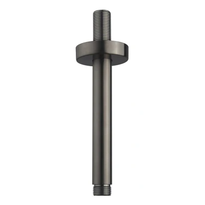 Afbeelding van Wiesbaden Caral douchearm met plafondbevestiging 15 cm gunmetal