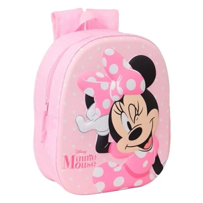 Afbeelding van Kinderrugzak Minnie Mouse Roze 27 x 33 10 cm 3D