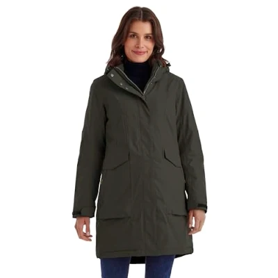 Afbeelding van Killtec Functionele parka voor dames, parka/waterdichte jas met afneembare capuchon dames