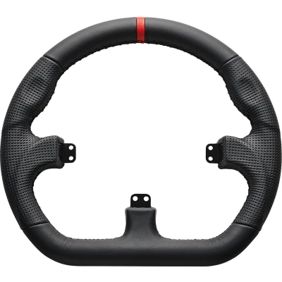 Afbeelding van Asetek GT Rim, Closed D Black Leather Racesim Accessoires