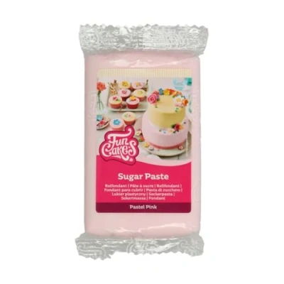 Afbeelding van FunCakes Rolfondant Pastel Roze 250g Fondant voor Cupcakes en Taarten