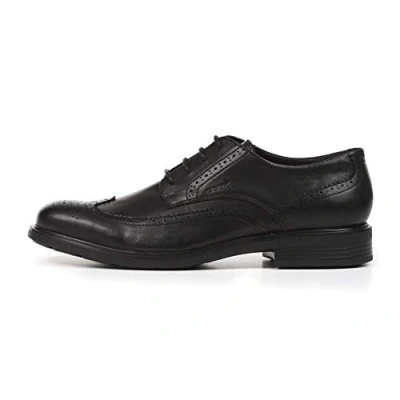 Afbeelding van Geox Dublin Veterschoenen, Heren, Maat: 42.5, Schwarz Leer