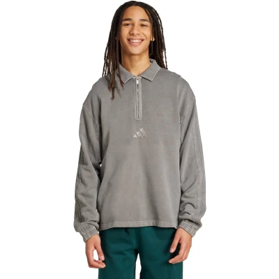 Afbeelding van adidas Sportswear All SZN French Terry Washed Half Zip Heren Zwart XS
