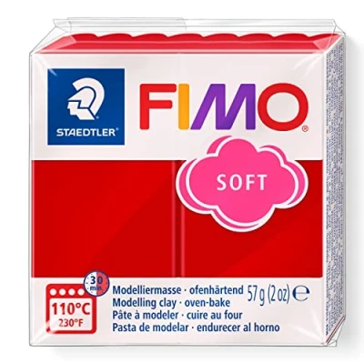 Afbeelding van Fimo soft boetseerklei 57 g Kerstrood