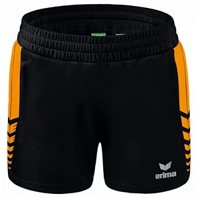 Afbeelding van Erima Six Wings worker short dames zwart/new orange
