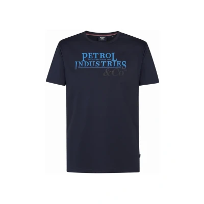 Afbeelding van Petrol Industries Heren Artwork T shirt Rawlins Blauw Maat L