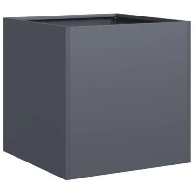 Afbeelding van vidaXL Plantenbak 40x40x40 cm koudgewalst staal antracietkleurig
