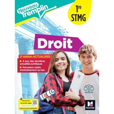 Afbeelding van NOUVEAU TREMPLIN DROIT 1RE STMG LIVRE ELEVE