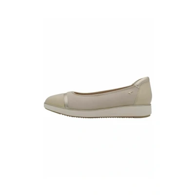 Afbeelding van Tamaris Comfort Instappers beige Textiel Dames Maat 41